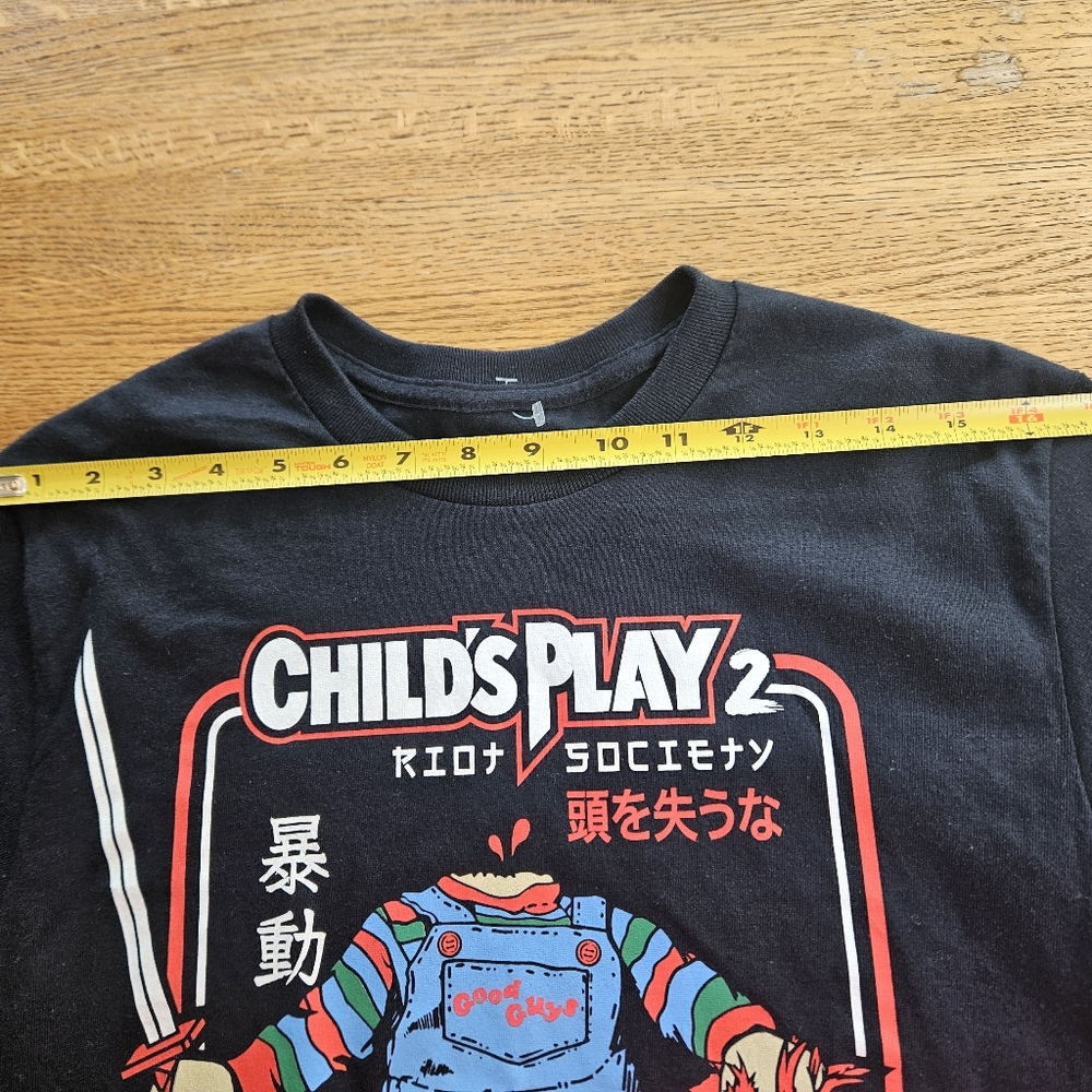 Riot Society Black Graphic Tee "Child Play 2 Chucky " Size Small - Picture 6 of 9
